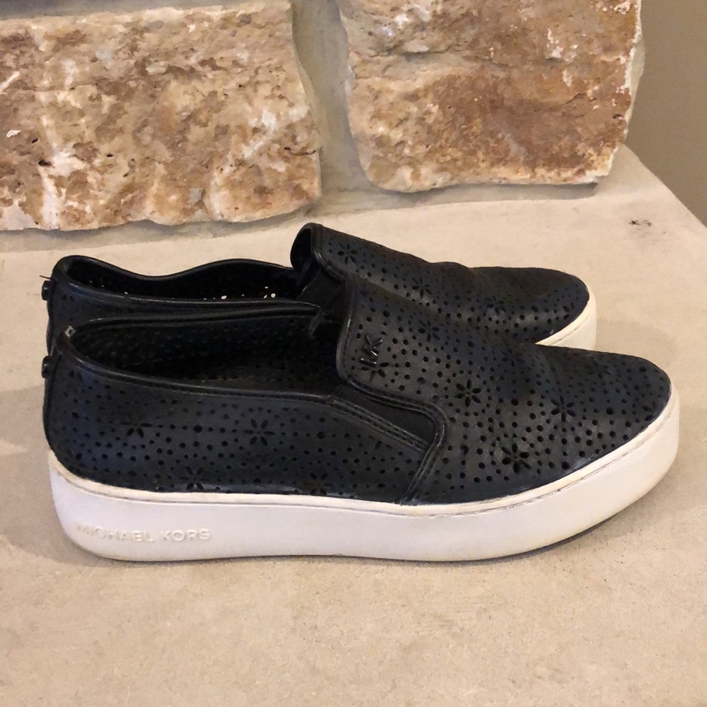 Michael Kors Perforated Olivia Slip On Sneaker - Picture 3 of 8